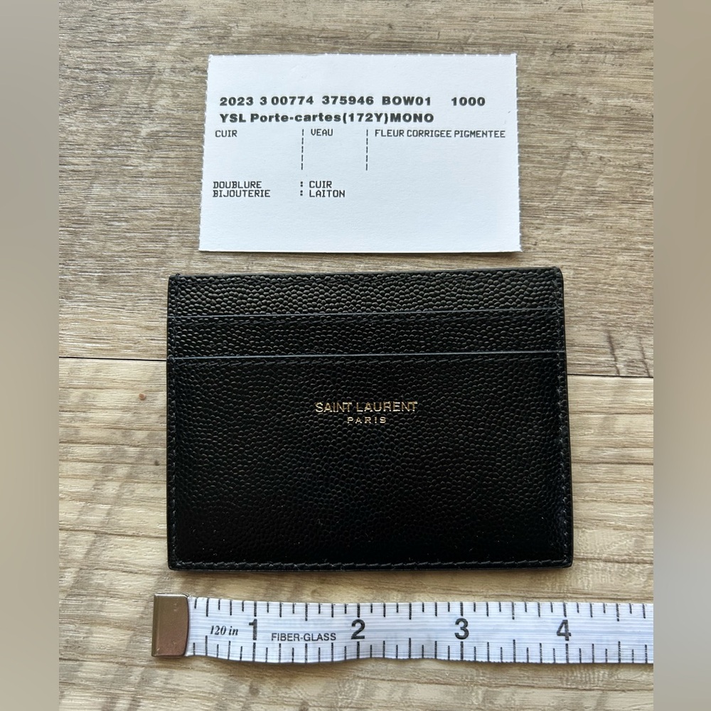YSL Card Holder Full Inclusion Saint Laurent $300 - Picture 3 of 6